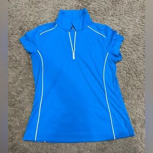 Slazenger Women's Blue Zip-Up Jersey